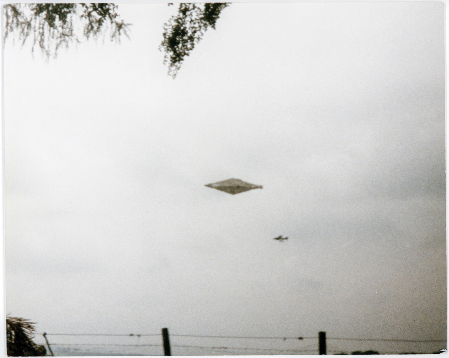 Photographie d’archive de l’observation de Calvine